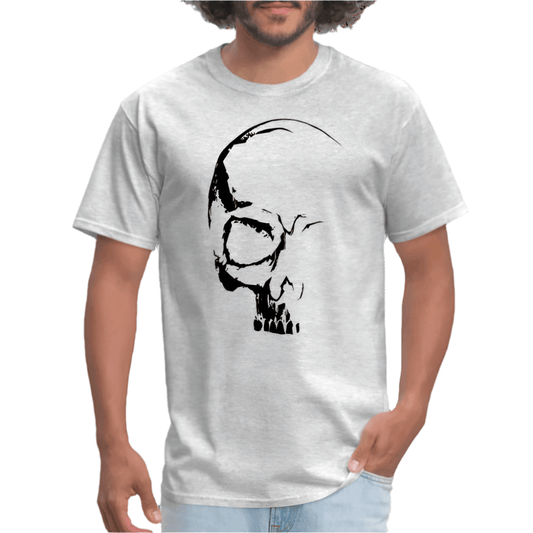 Classic Crew Neck T-Shirt | CUSTOMIZABLE (front & back) - heather gray