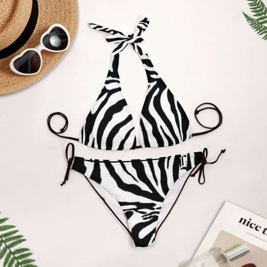 Savanna Splash 2-Piece Halter Swimsuit - Lunacy Deals & Designs
