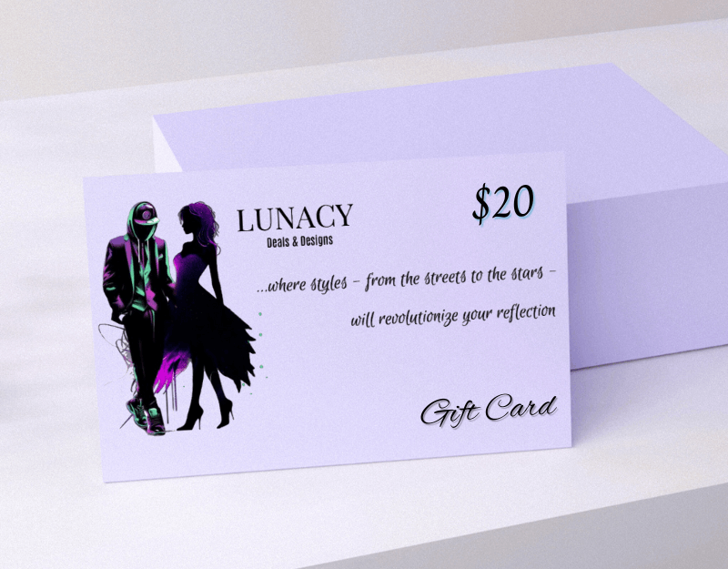 Give the gift of choice with a Lunacy Deals & Designs gift card!