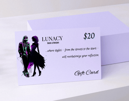 Give the gift of choice with a Lunacy Deals & Designs gift card!