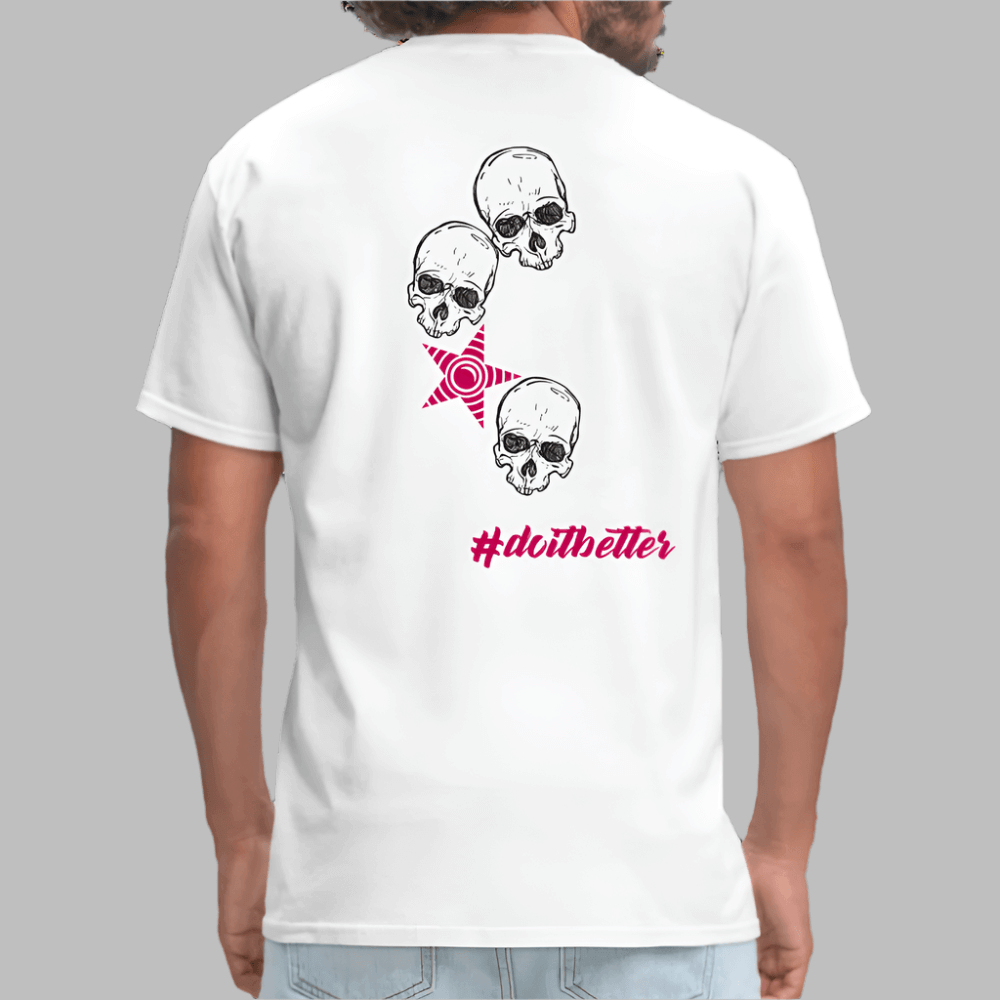 Classic Crew Neck T-Shirt | CUSTOMIZABLE (front & back) - white