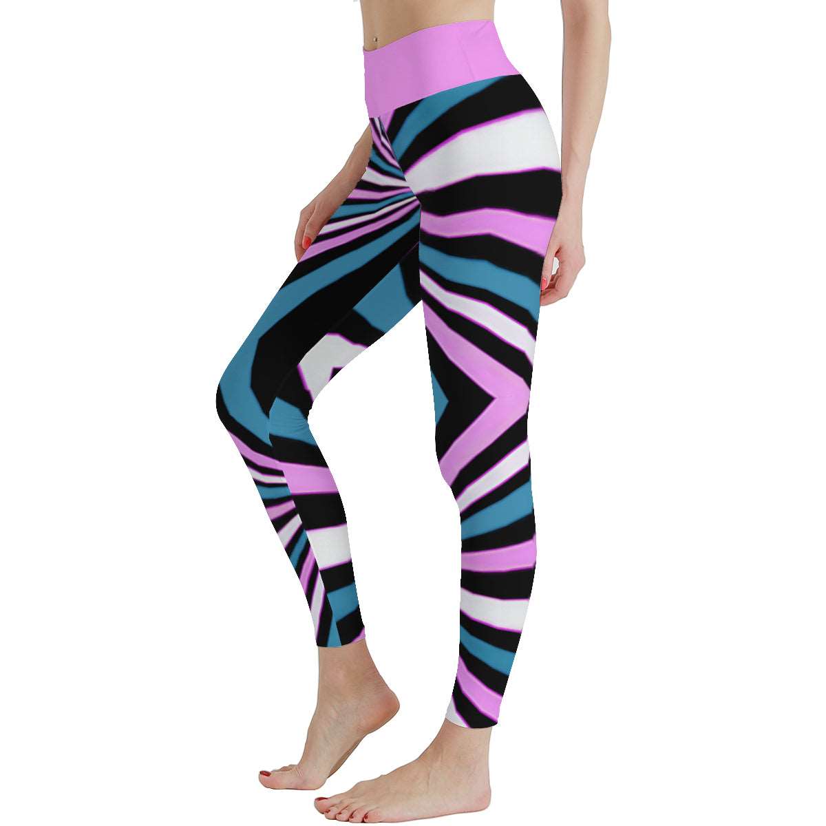 Women's Cosmic Candy High Waist Stretchy Leggings - Lunacy Deals & Designs