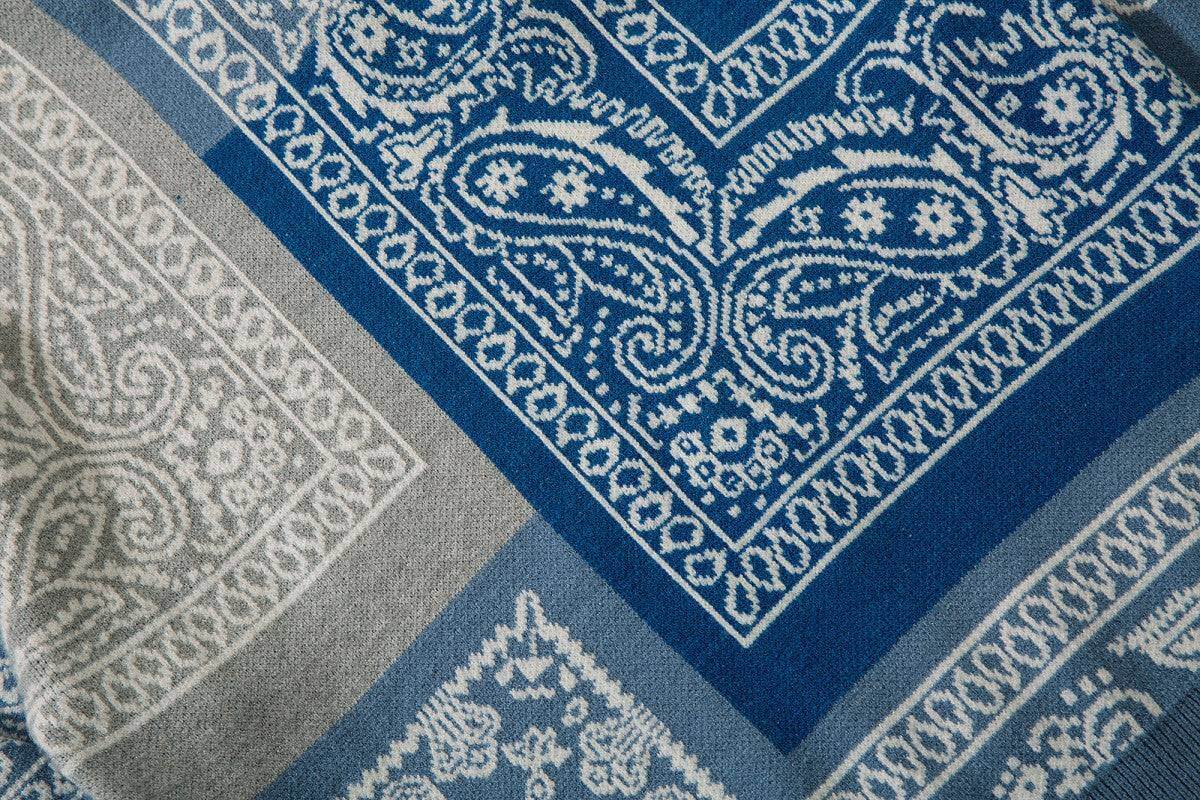 Men's Knitted Paisley Print Sweater design