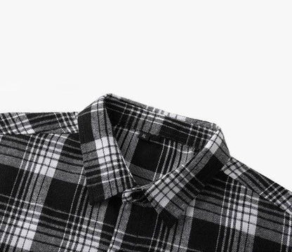 Men's Plaid Long Sleeve Button Up Shirt - Lunacy Deals & Designs