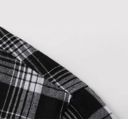 Men's Plaid Long Sleeve Button Up Shirt - Lunacy Deals & Designs