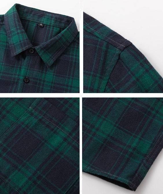 Men's Plaid Long Sleeve Button Up Shirt - Lunacy Deals & Designs