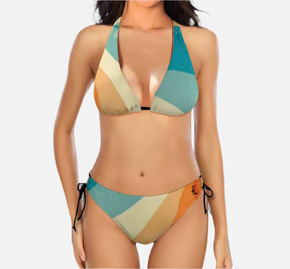 Vintage Vesper 2 Piece Halter Swimsuit - Lunacy Deals & Designs