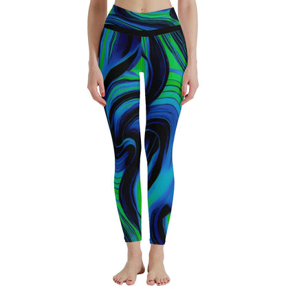 Women's Auroral Zephyr High Waist Stretchy Leggings - Lunacy Deals & Designs