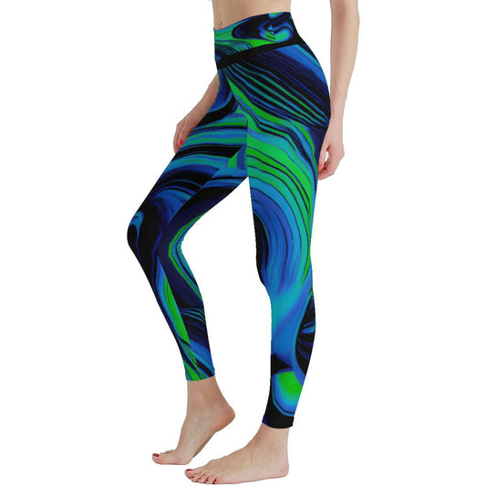 Women's Auroral Zephyr High Waist Stretchy Leggings - Lunacy Deals & Designs