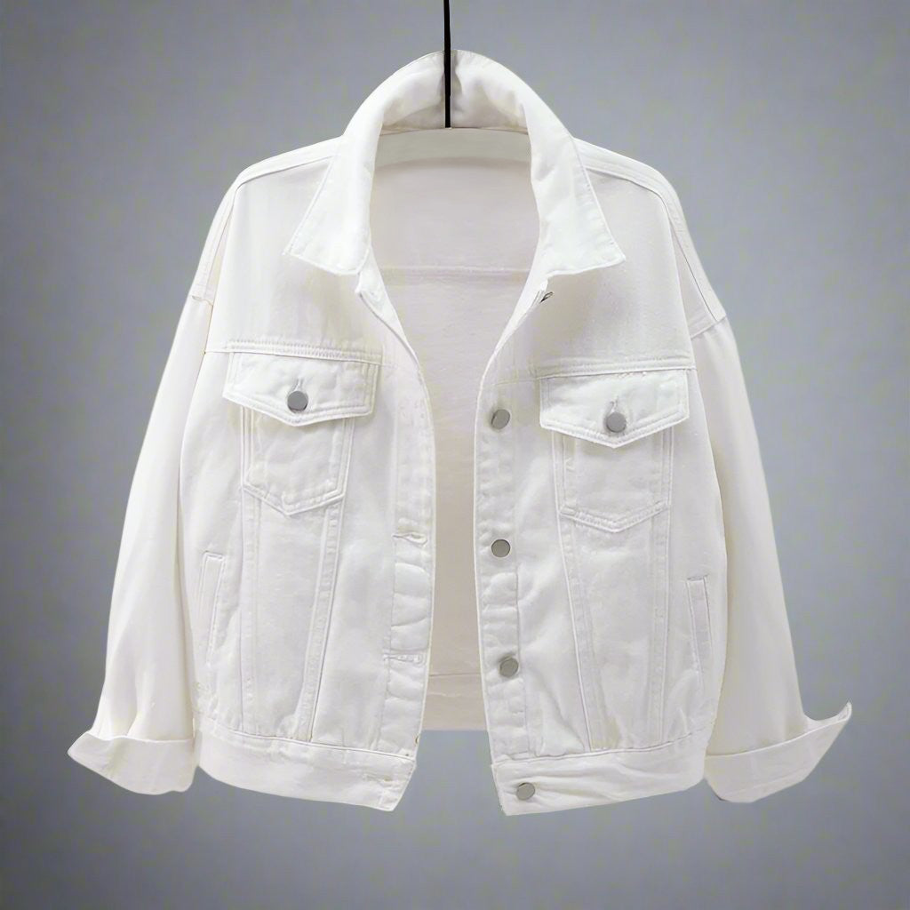 Women's Classic Denim Jacket (5 color options) - Lunacy Deals & Designs