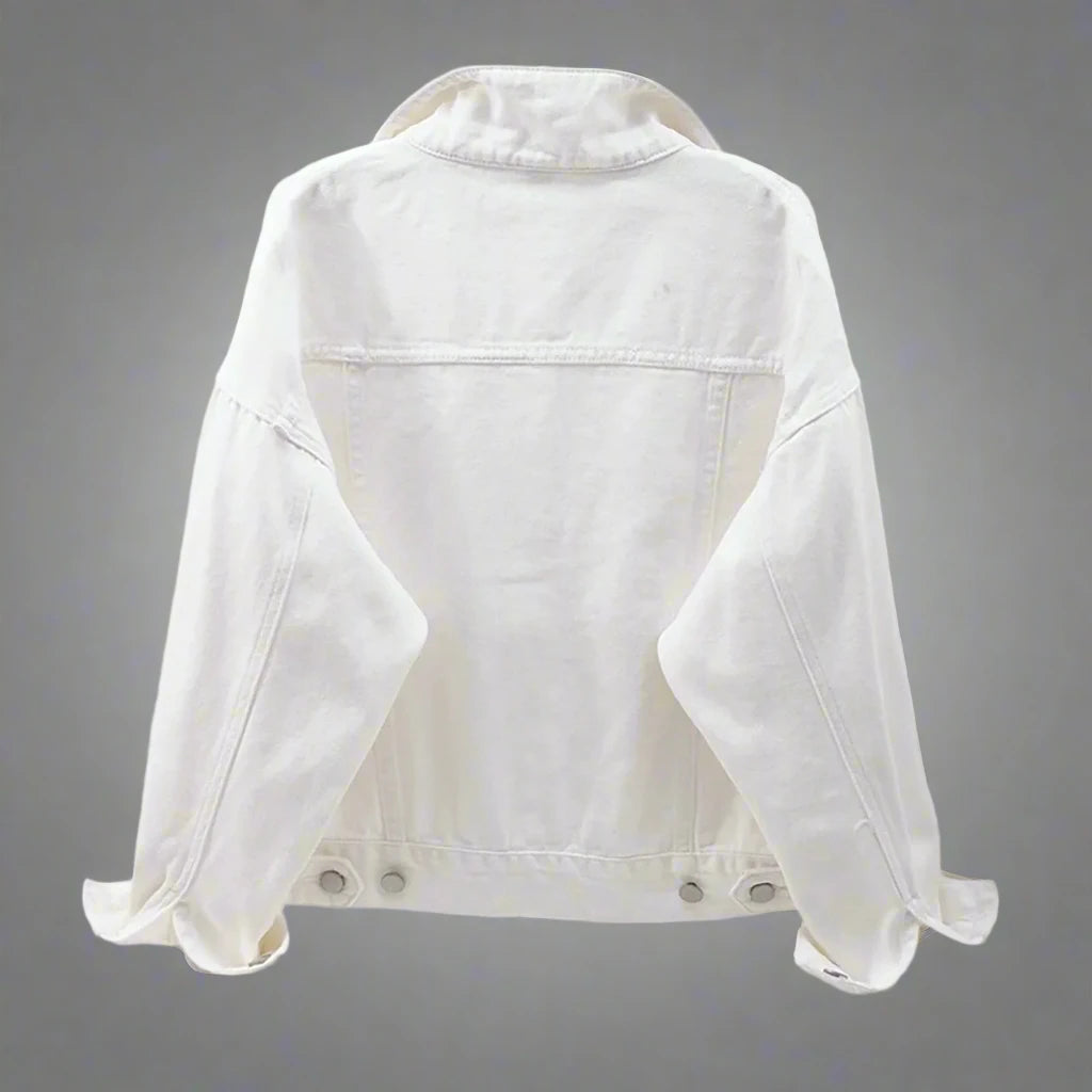 Women's Classic Denim Jacket (5 color options) - Lunacy Deals & Designs