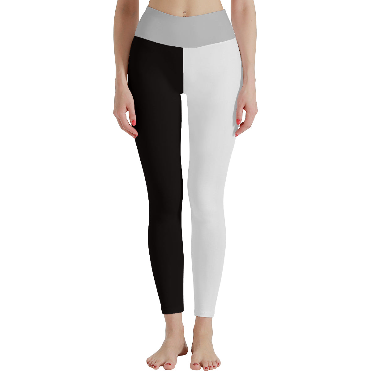Women's Monochrome Mirage High Waist Stretchy Leggings - Lunacy Deals & Designs