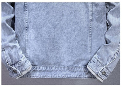 Men's Detachable Hooded Denim Jacket