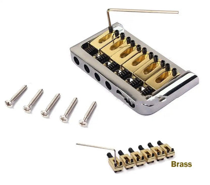 Guitar Bridge with Adjustable Brass Saddle - Lunacy Deals & Designs