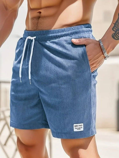 Men's Casual Corduroy Drawstring Shorts - Lunacy Deals & Designs