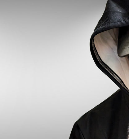 Men's Black & White Charger Hoodie - Lunacy Deals & Designs