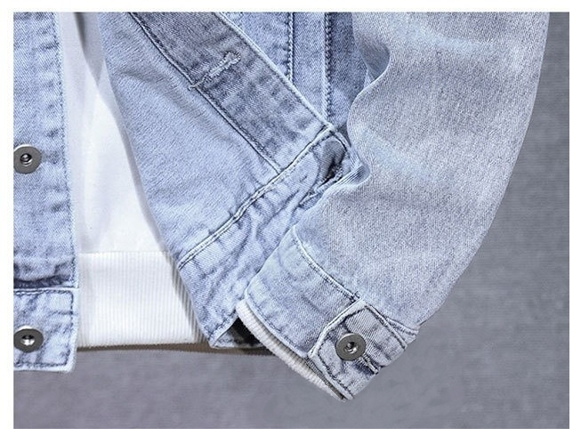 Men's Detachable Hooded Denim Jacket