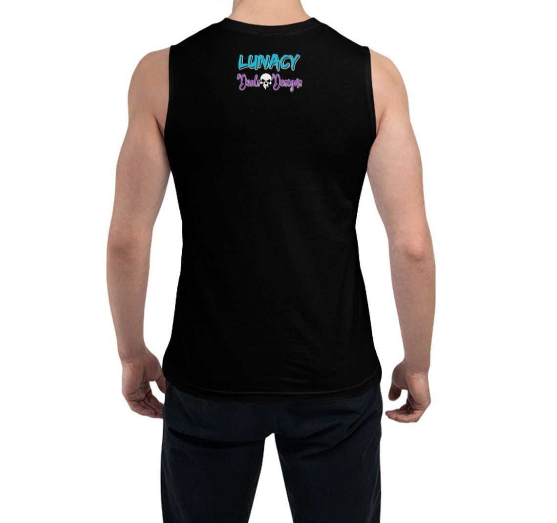 Men's Lunacy Skull Muscle Shirt - Lunacy Deals & Designs